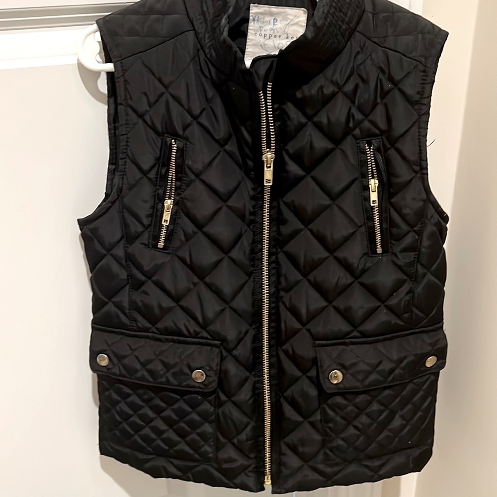 Girls black vest